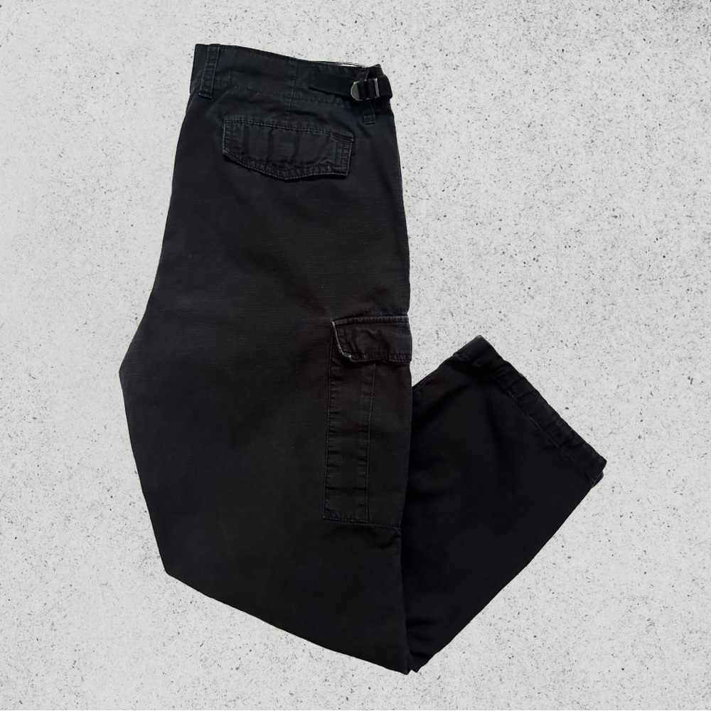 Ardene Men’s Black Baggy Streetwear Cargo Casual Pants